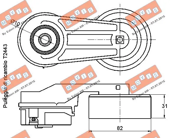 Belt Tensioner, V-ribbed belt