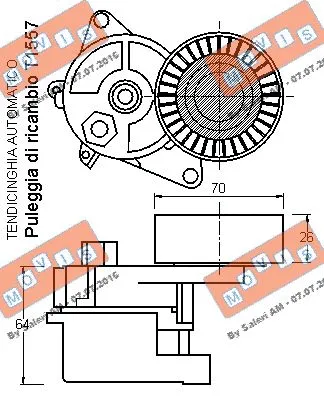 Belt Tensioner, V-ribbed belt