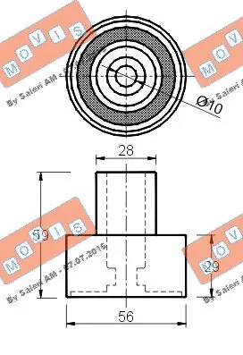 Deflection/Guide Pulley, timing belt