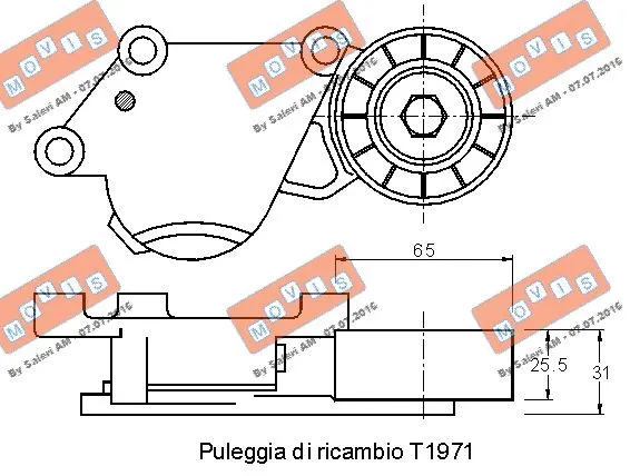 Belt Tensioner, V-ribbed belt