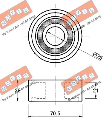 Deflection/Guide Pulley, timing belt