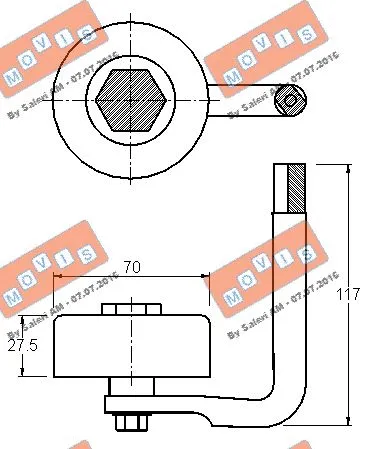 Belt Tensioner, V-ribbed belt