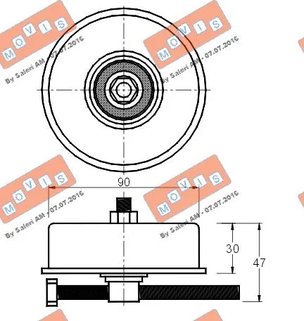 Belt Tensioner, V-ribbed belt