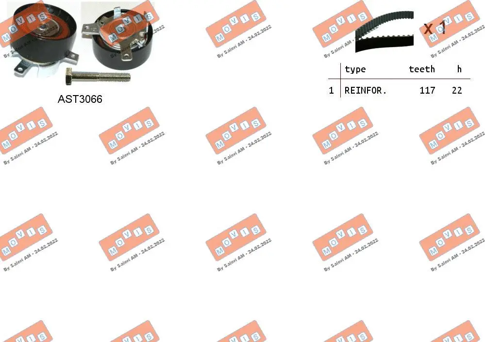 Timing Belt Kit (ASTK1095)