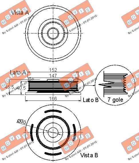 Belt Pulley, crankshaft