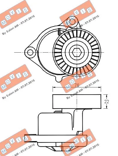 Belt Tensioner, V-ribbed belt