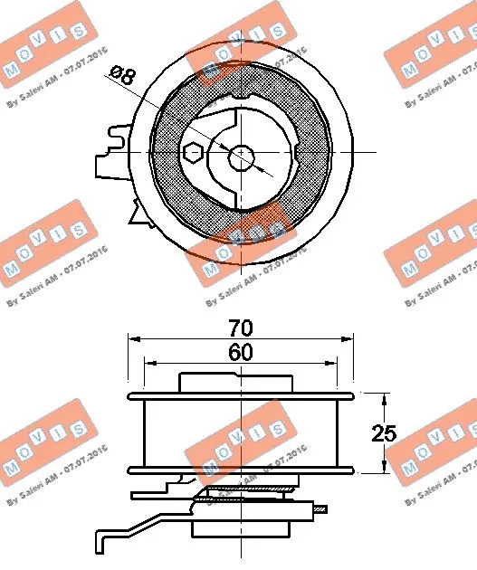 Tensioner Pulley, timing belt