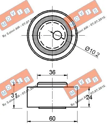 Tensioner Pulley, timing belt