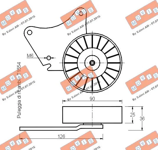 Belt Tensioner, V-ribbed belt