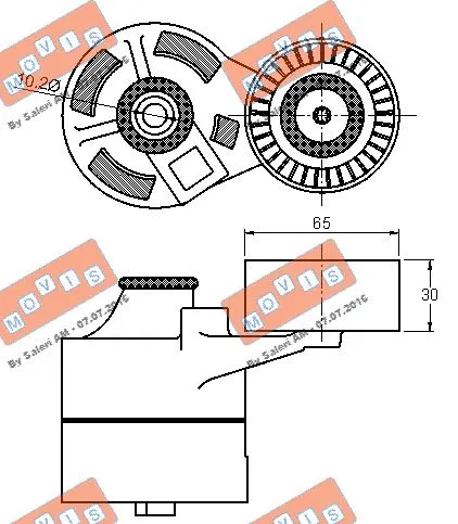 Belt Tensioner, V-ribbed belt