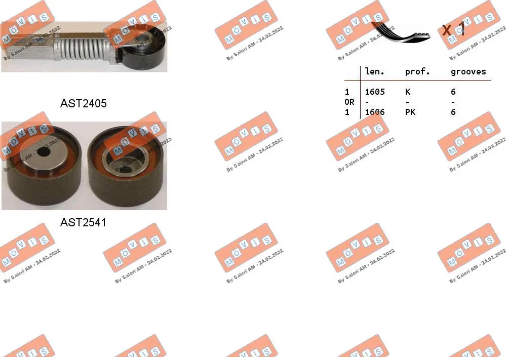 V-Ribbed Belt Set (ASTA0003)