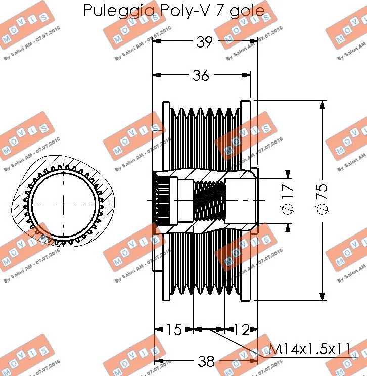Alternator Freewheel Clutch