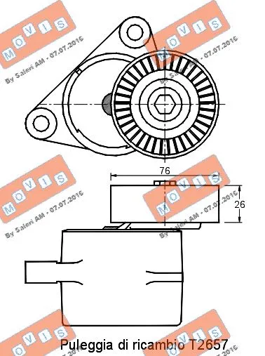 Belt Tensioner, V-ribbed belt
