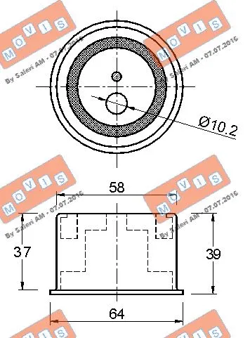Tensioner Pulley, timing belt