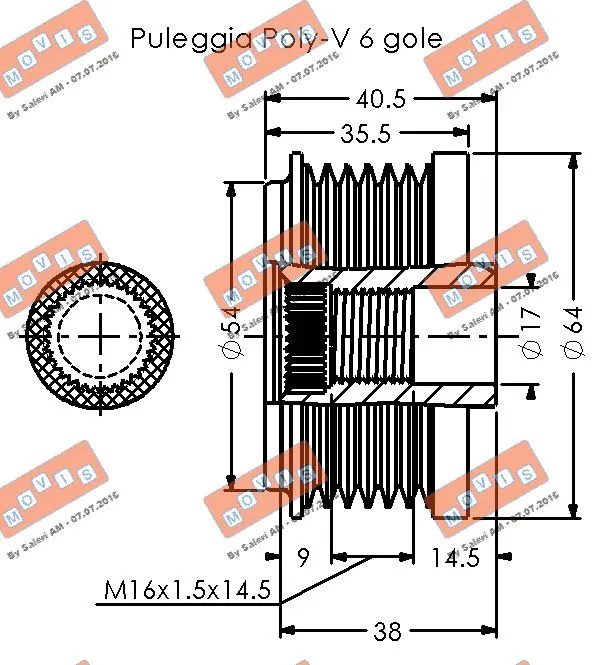 Alternator Freewheel Clutch