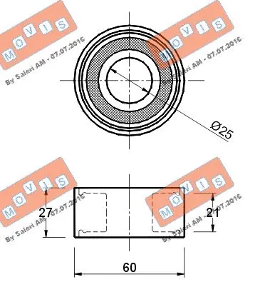 Deflection/Guide Pulley, timing belt