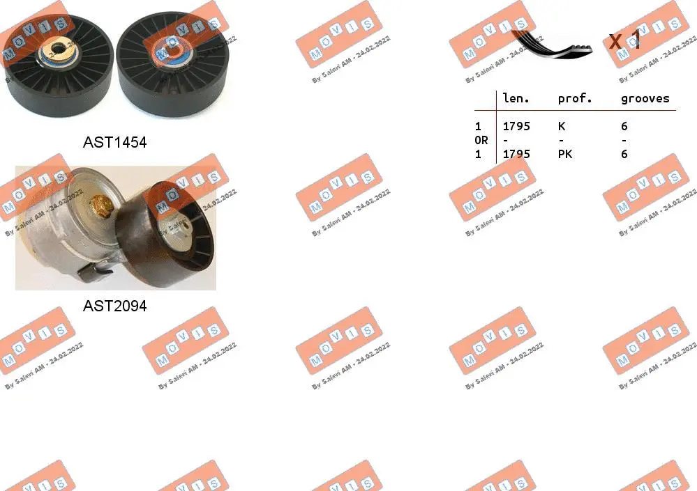 V-Ribbed Belt Set (ASTA0096)