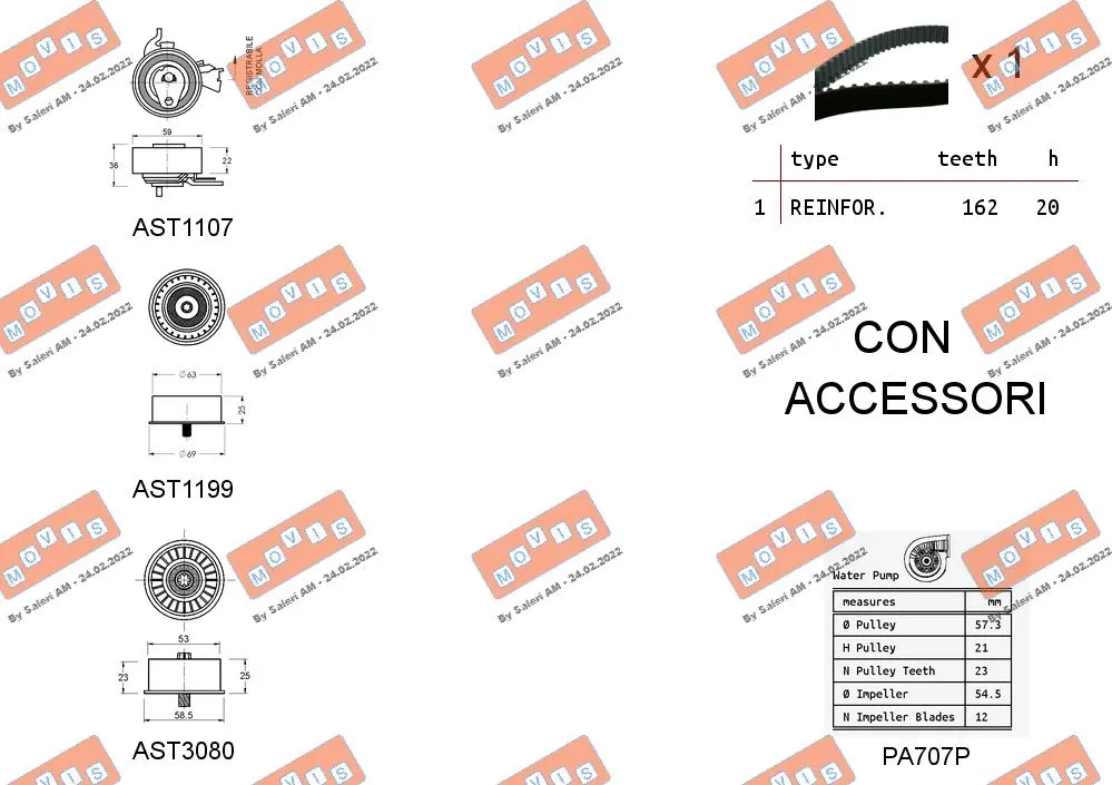 Water Pump & Timing Belt Kit