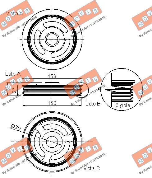 Belt Pulley, crankshaft