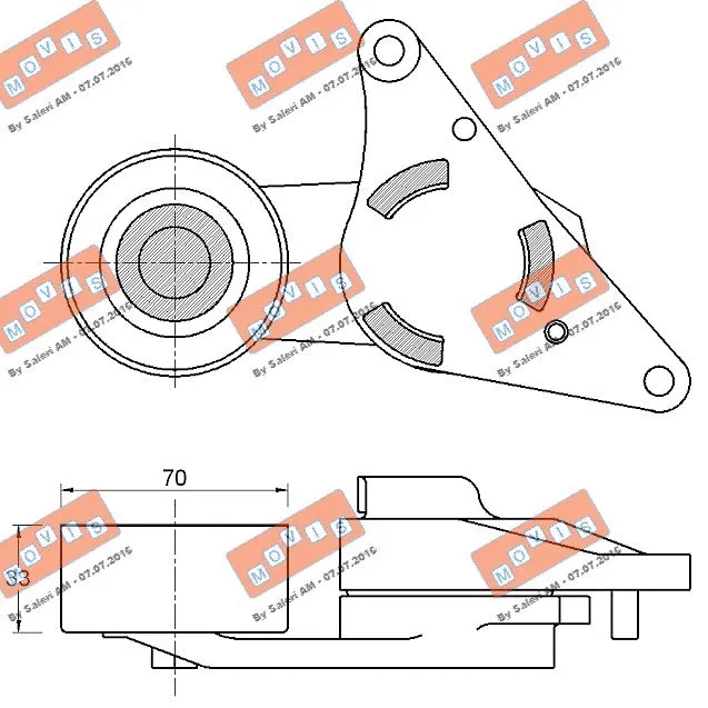 Belt Tensioner, V-ribbed belt