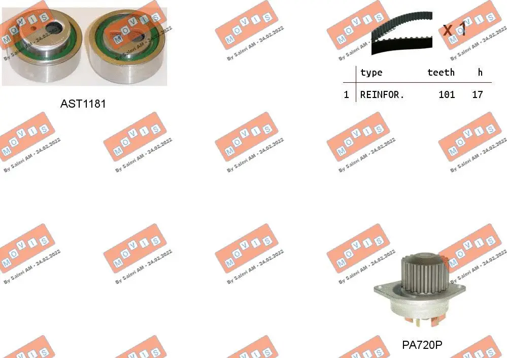 Water Pump & Timing Belt Kit (ASTK1120PA)
