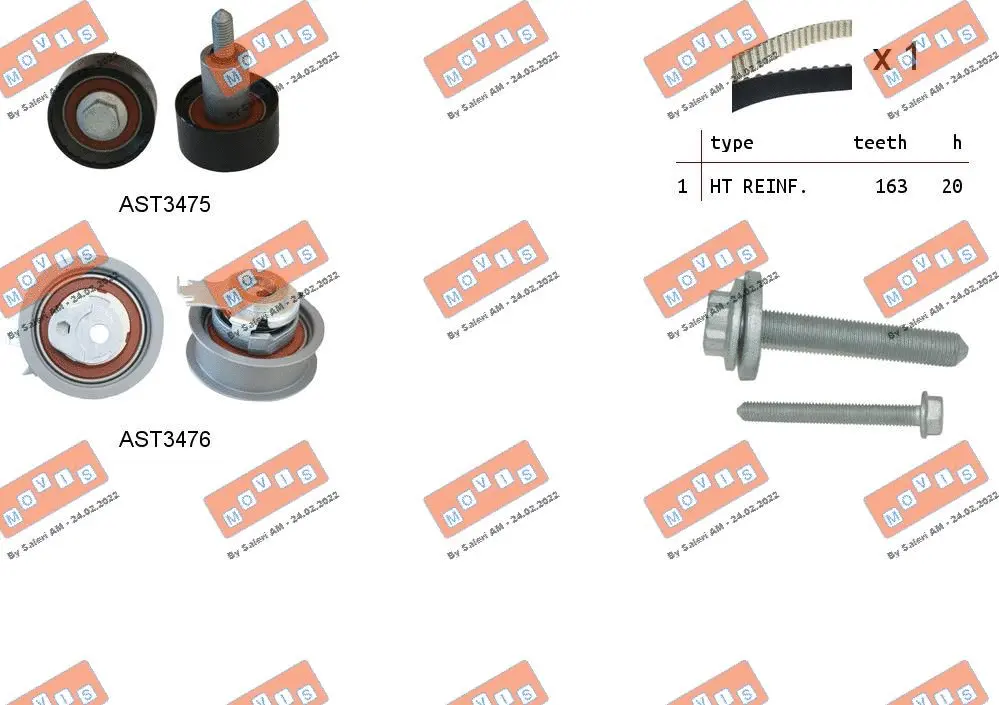 Timing Belt Kit (ASTK1174)