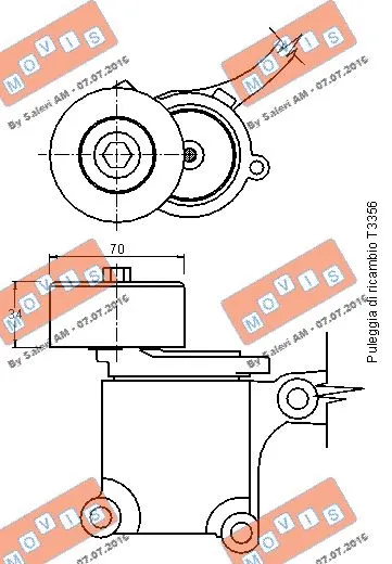 Belt Tensioner, V-ribbed belt