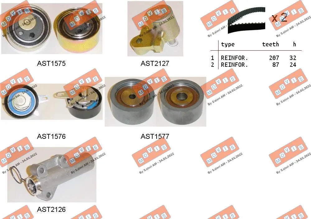Timing Belt Kit (ASTK1078C)