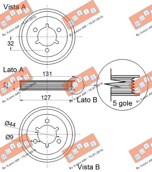 Belt Pulley, crankshaft