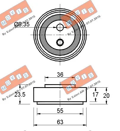Belt Tensioner, V-ribbed belt