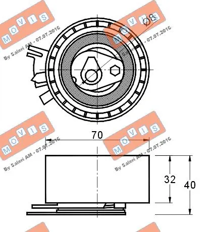 Tensioner Pulley, timing belt
