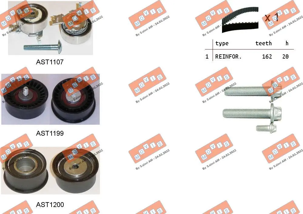 Timing Belt Kit (ASTK0848)