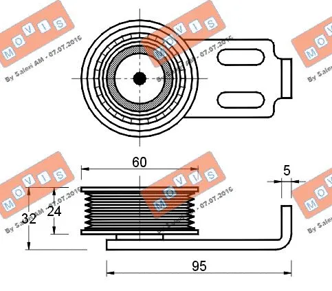 Belt Tensioner, V-ribbed belt