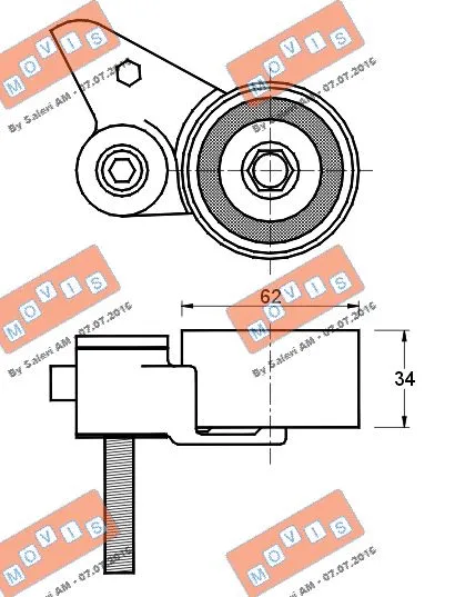 Tensioner Pulley, timing belt
