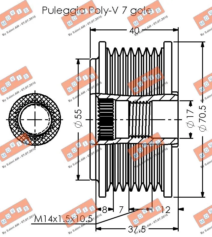 Alternator Freewheel Clutch
