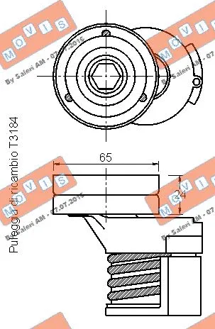 Belt Tensioner, V-ribbed belt