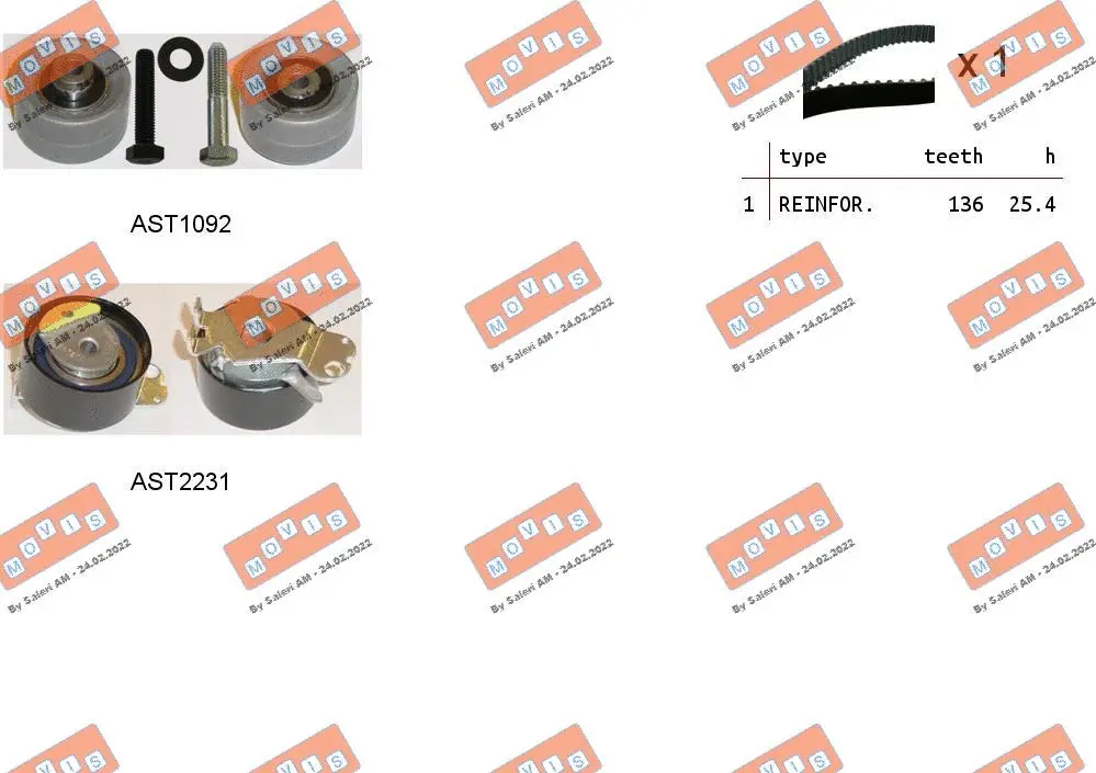 Timing Belt Kit (ASTK0945)