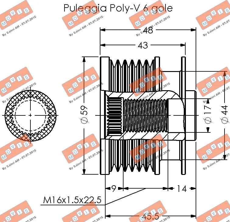 Alternator Freewheel Clutch