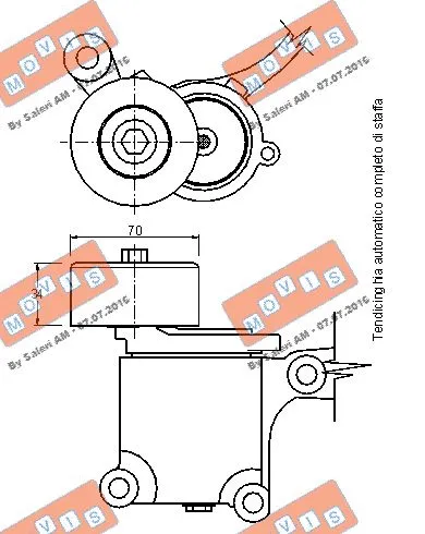 Belt Tensioner, V-ribbed belt
