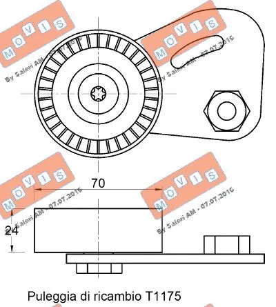 Belt Tensioner, V-ribbed belt