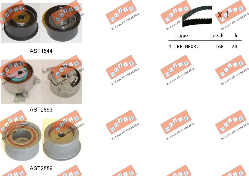 Timing Belt Kit (ASTK1108)
