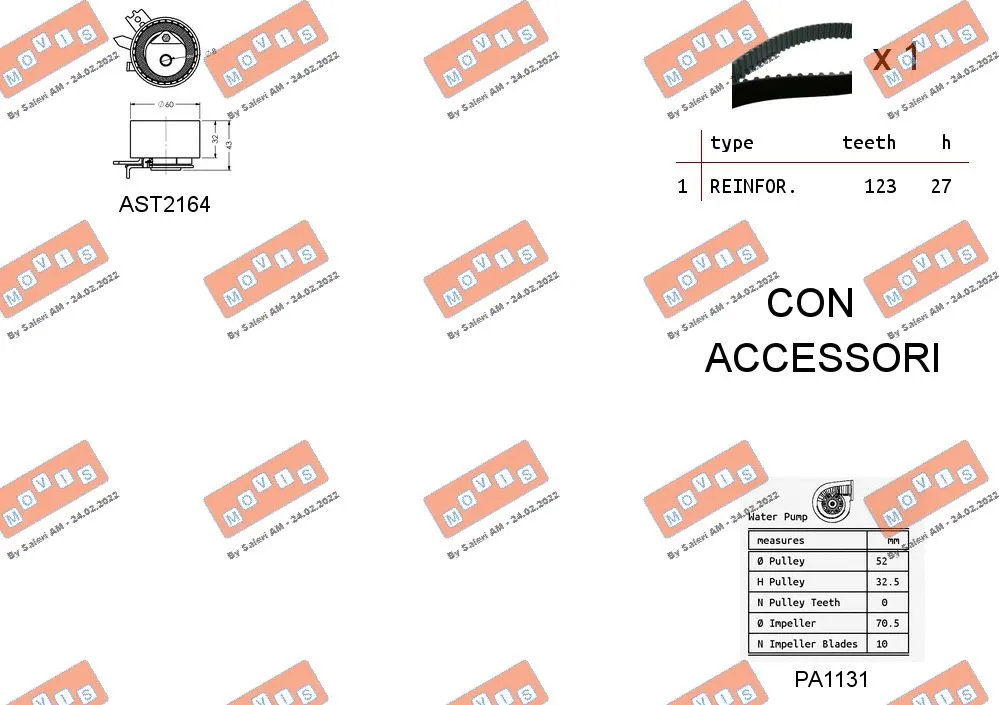 Water Pump & Timing Belt Kit
