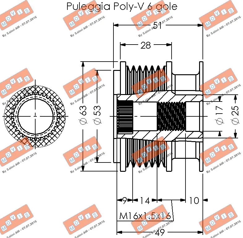 Alternator Freewheel Clutch