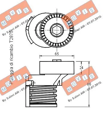 Belt Tensioner, V-ribbed belt