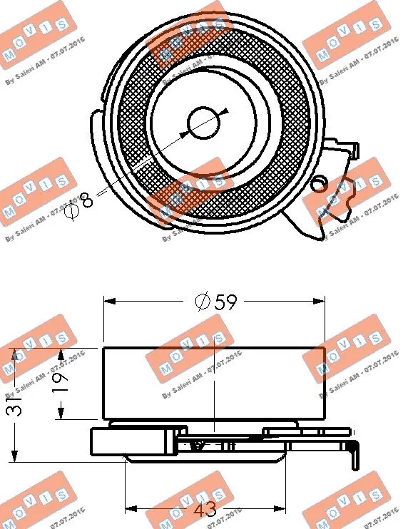 Tensioner Pulley, timing belt