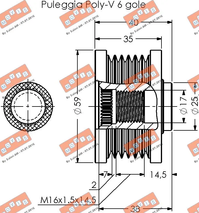 Alternator Freewheel Clutch
