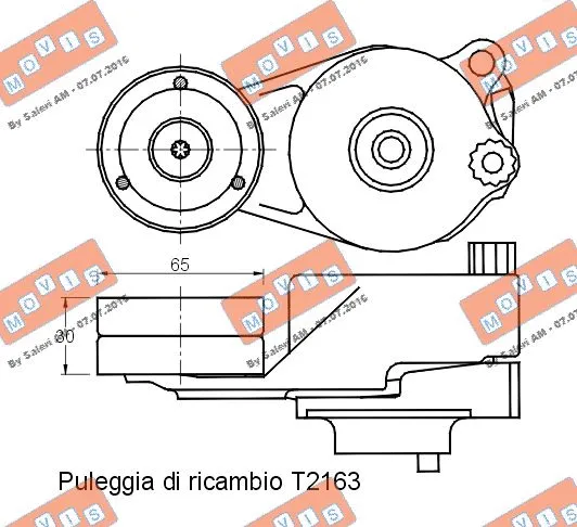 Belt Tensioner, V-ribbed belt