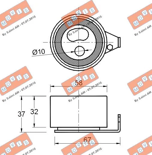 Tensioner Pulley, timing belt