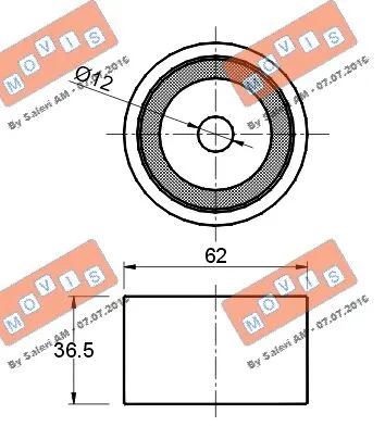 Deflection/Guide Pulley, timing belt