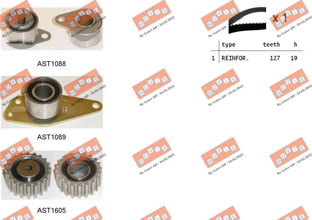 Timing Belt Kit (ASTK1047)